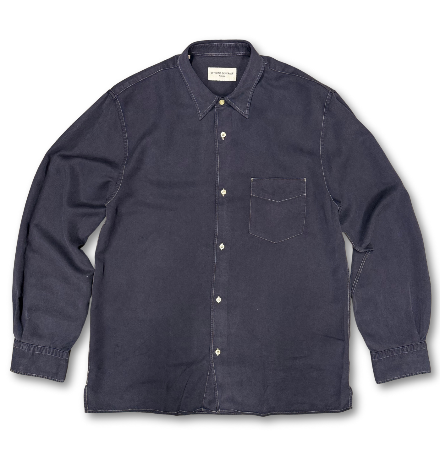 GUIDO CONTRAST STITCH SHIRT
