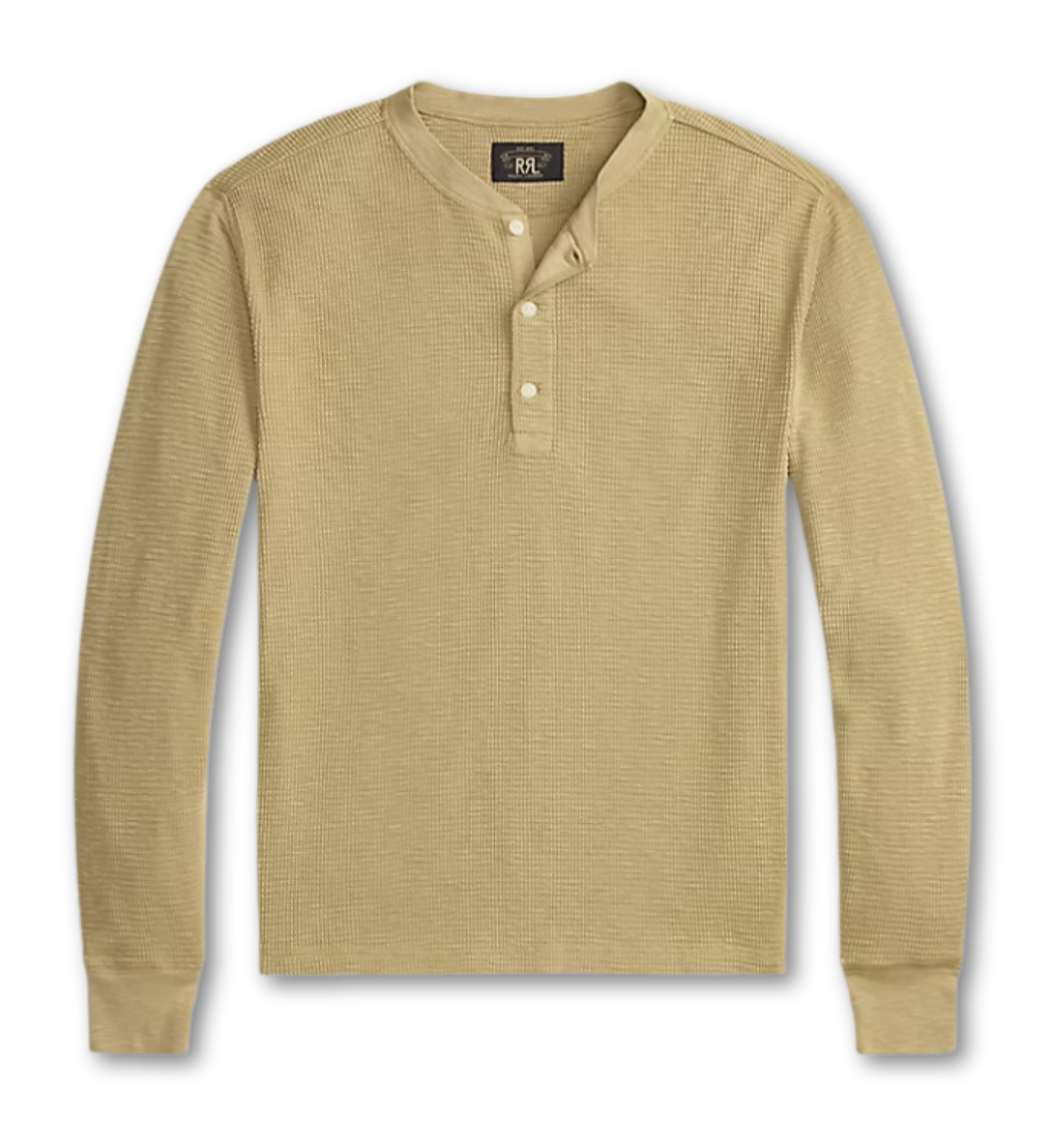 WAFFLE KNIT HENLEY