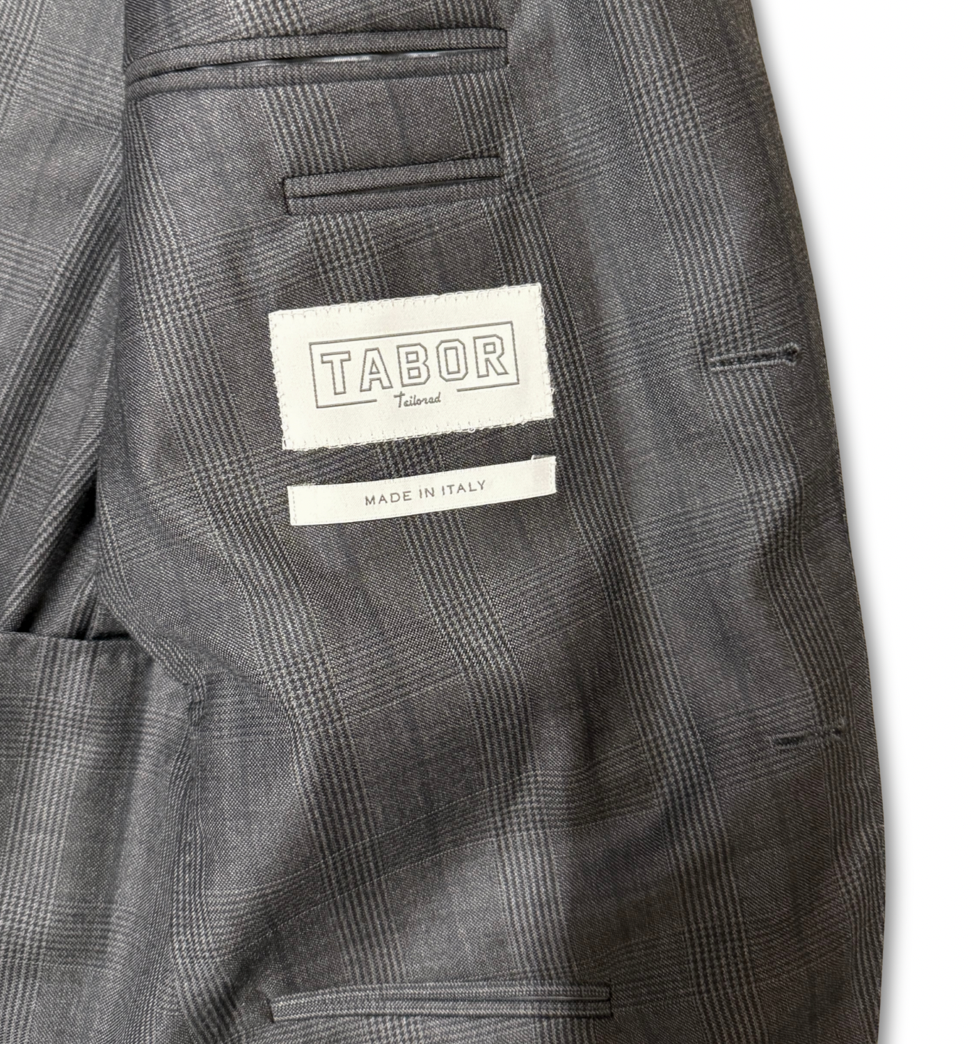 GREY CHECK GLEN PLAID SUIT