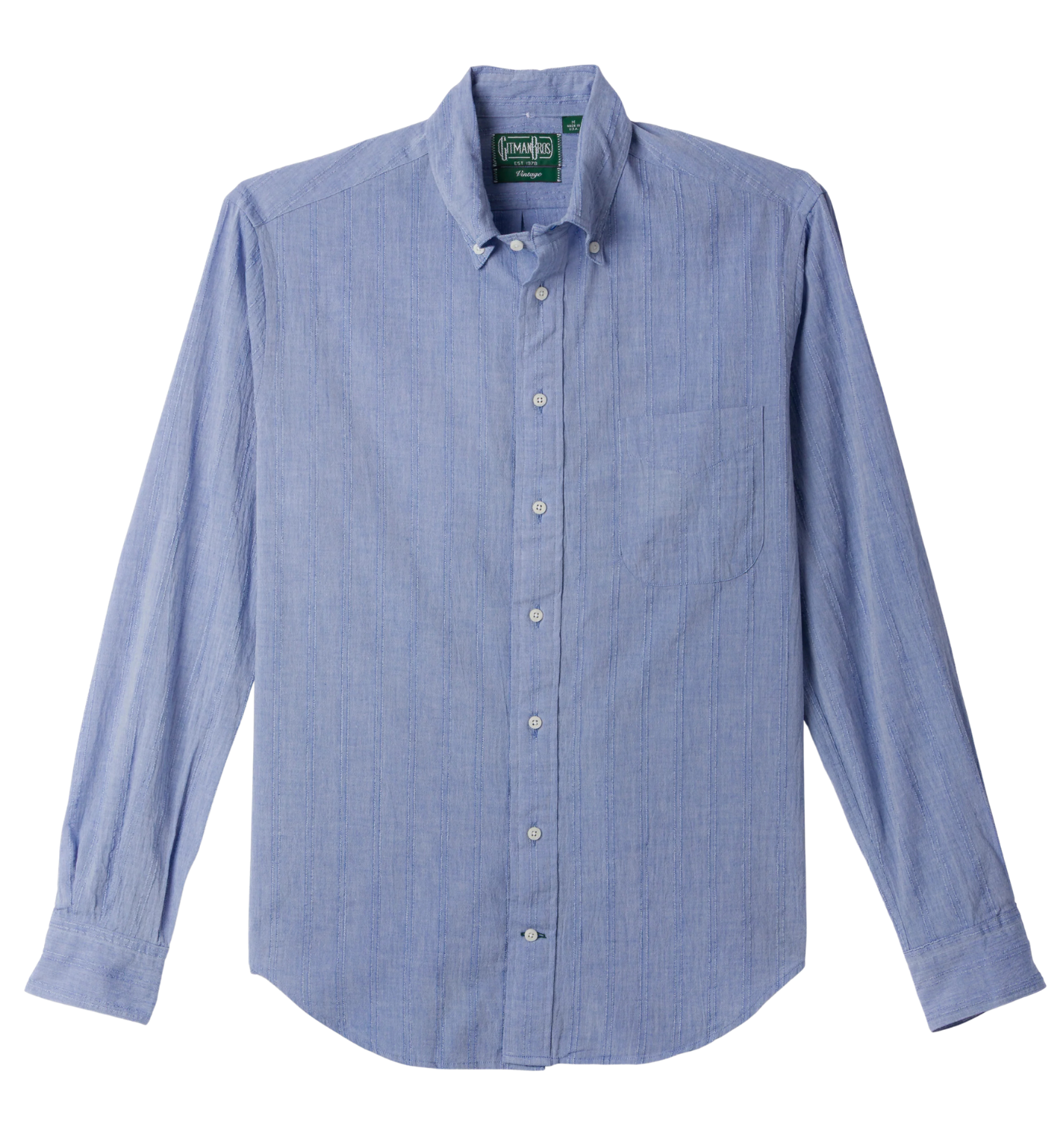 DOBBY STRIPE LONG SLEEVE SHIRT