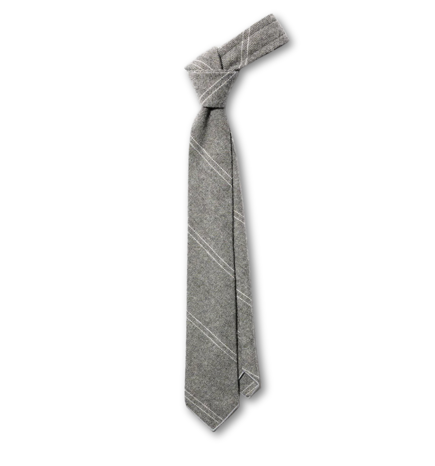 HERRINGBONE STRIPE NECK TIE