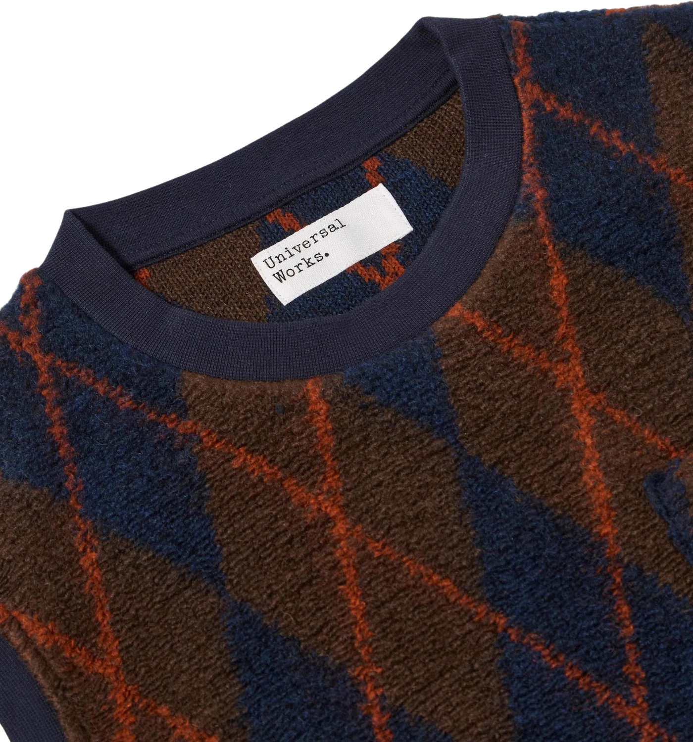 SLEEVELESS ARGYLE FLEECE