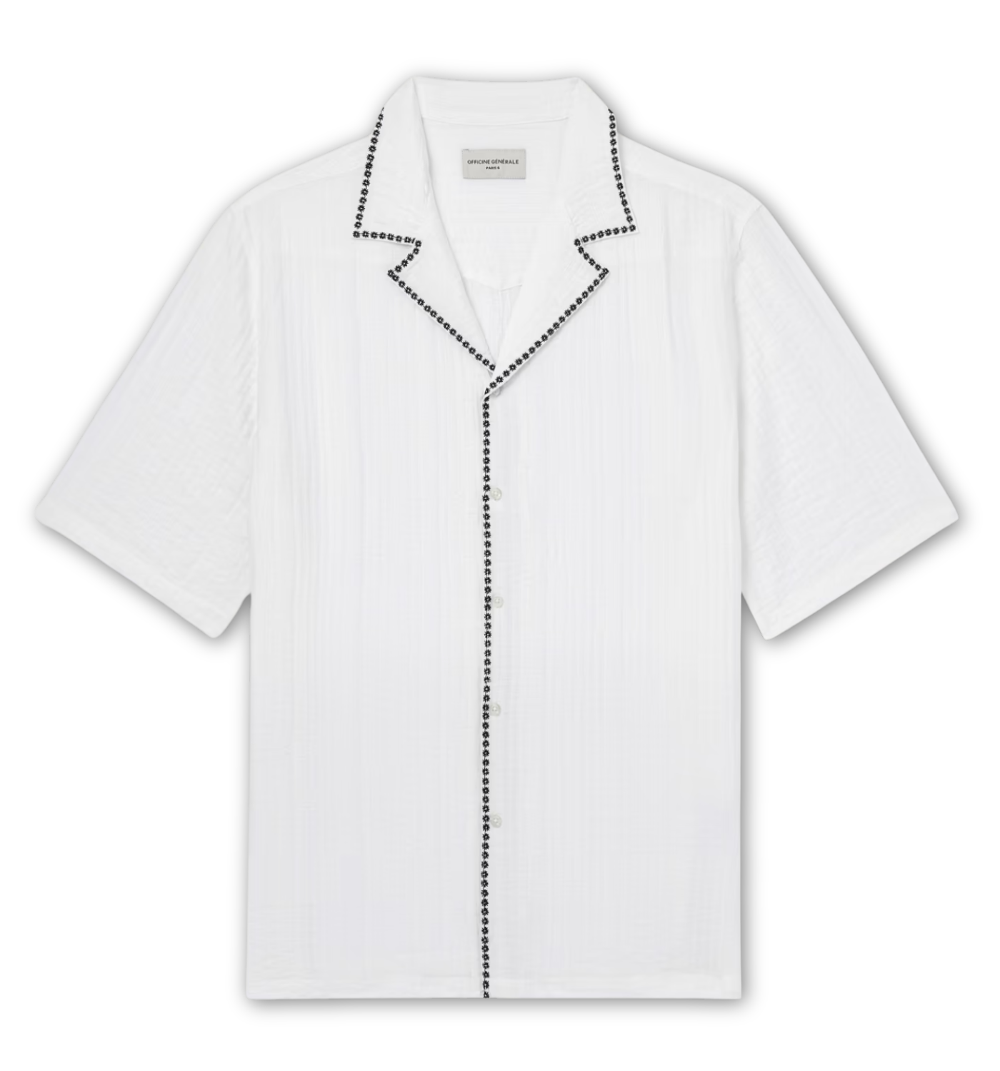 EREN EMBROIDERED SEERSUCKER SHIRT