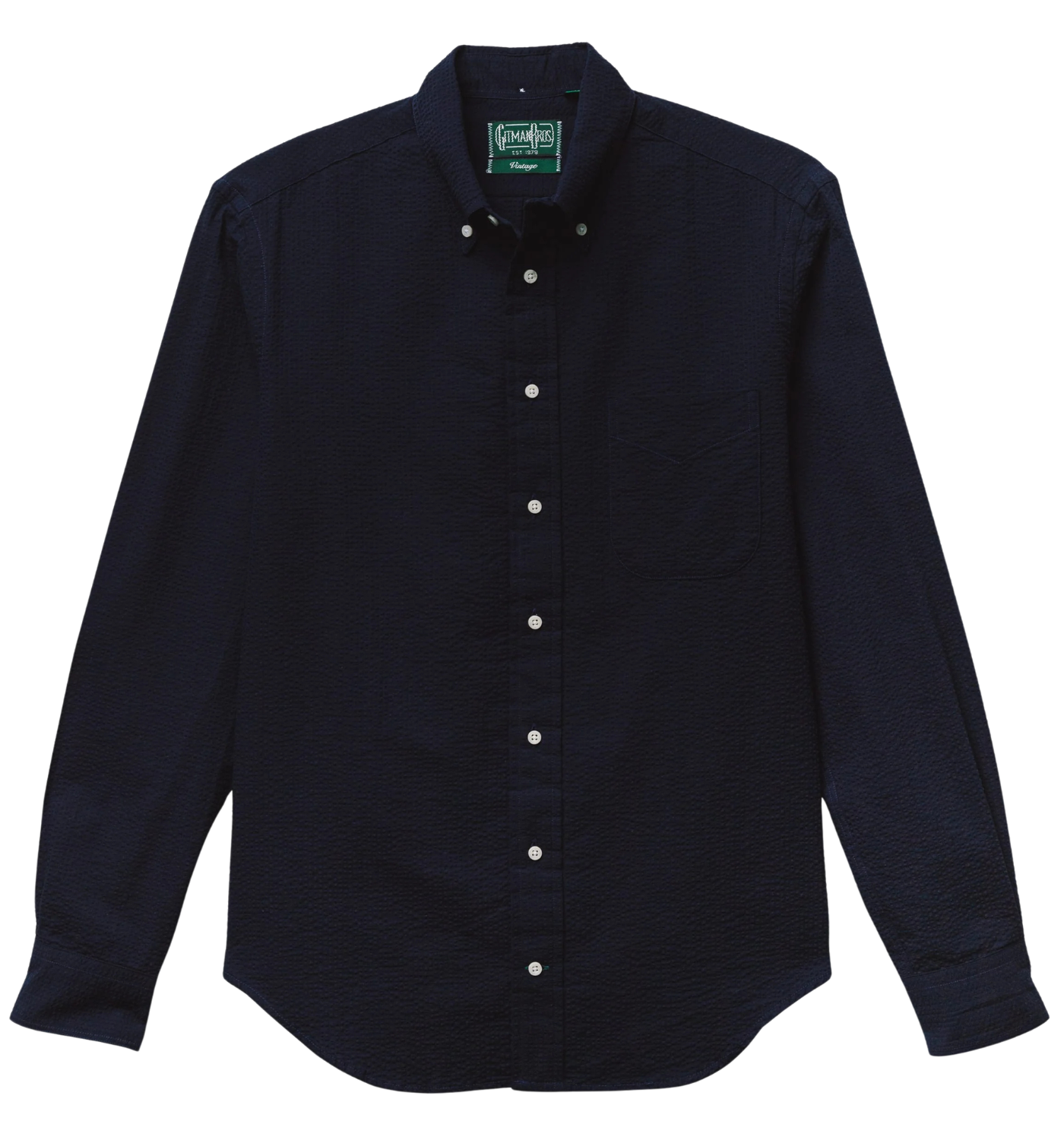 SEERSUCKER LONG SLEEVE BUTTON DOWN SHIRT