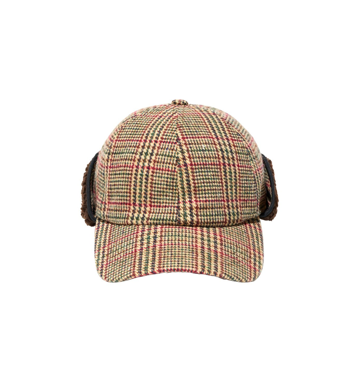 HUNTING CAP IN WOOL GLEN PLAID