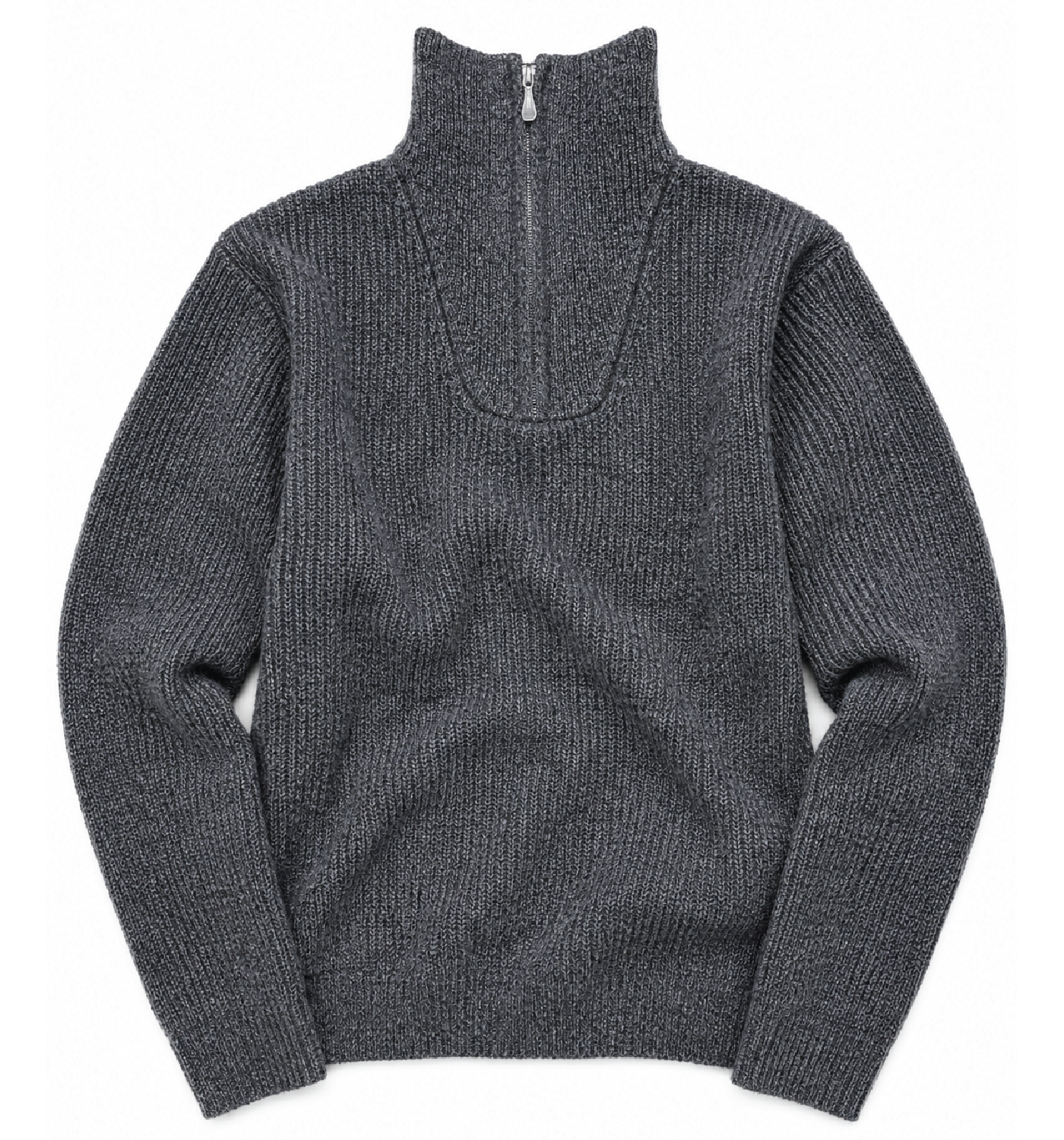 TAREK MOCK ZIP SWEATER