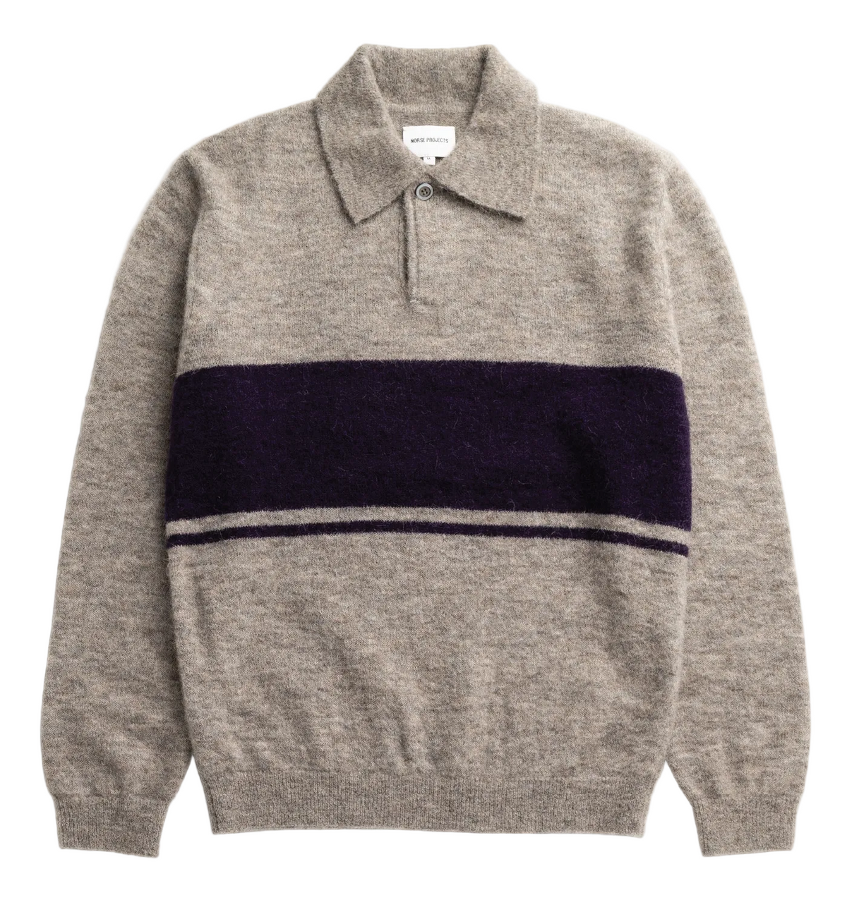 GUDME ALPACA STRIPE POLO