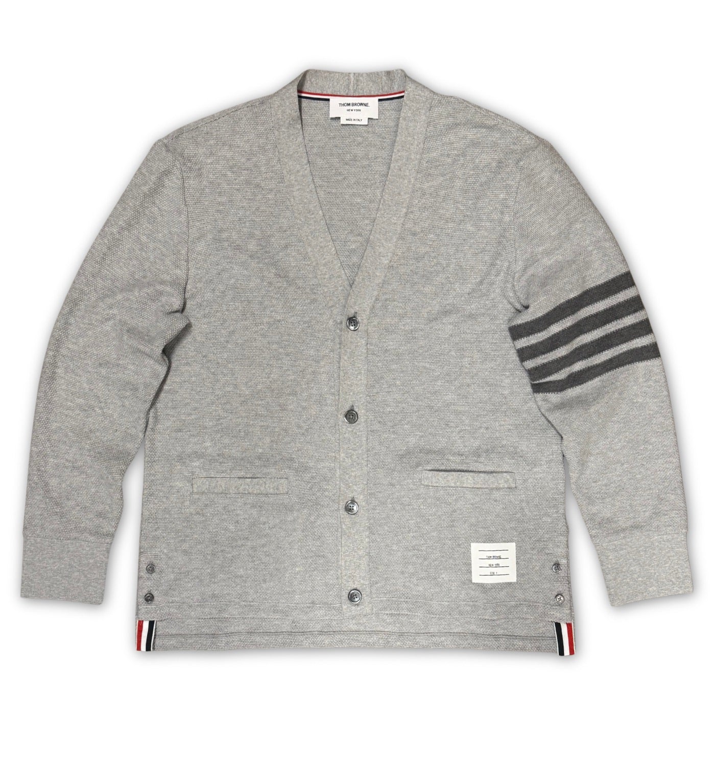 4 BAR PIQUE CARDIGAN