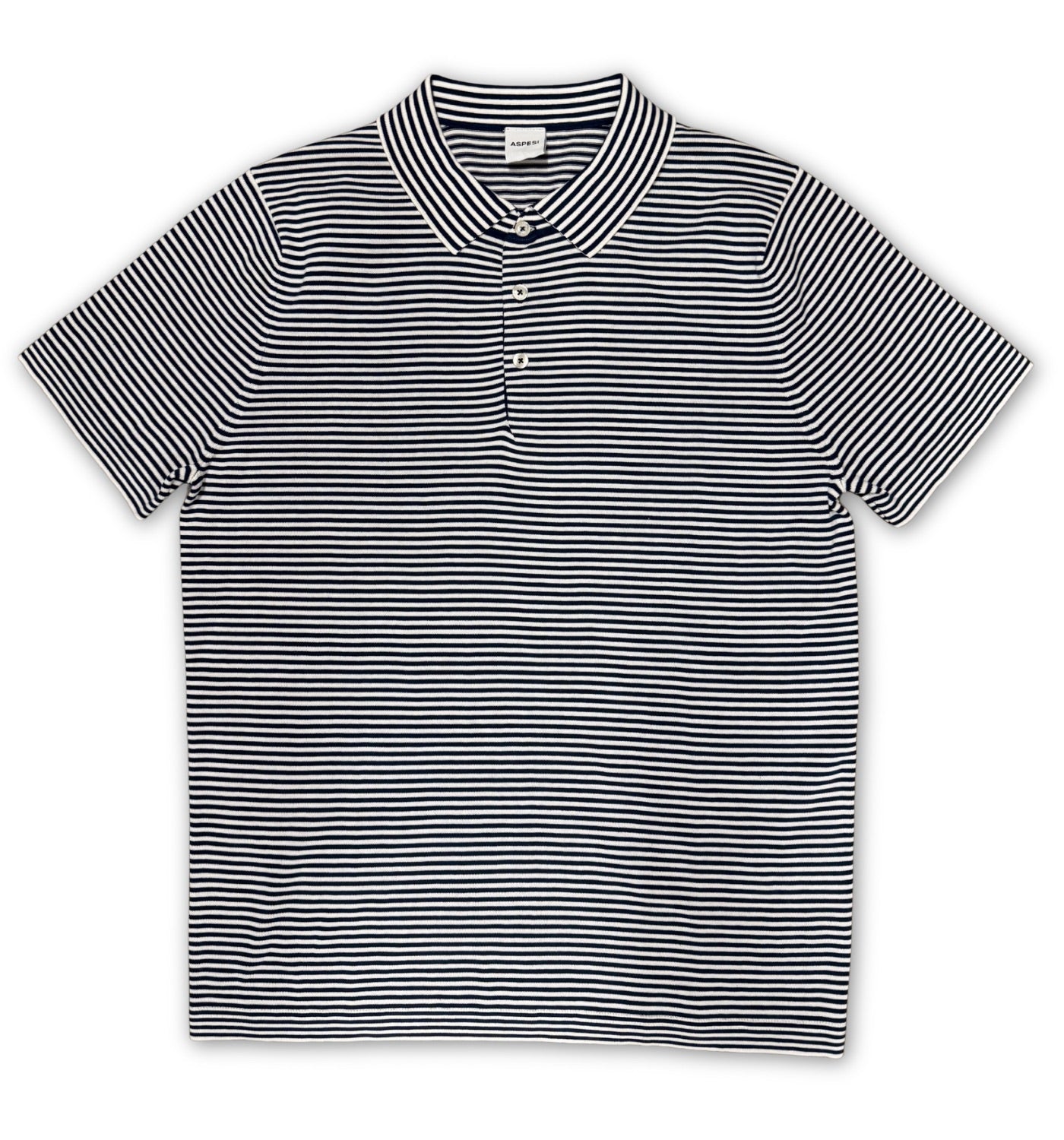 KNIT STRIPED POLO