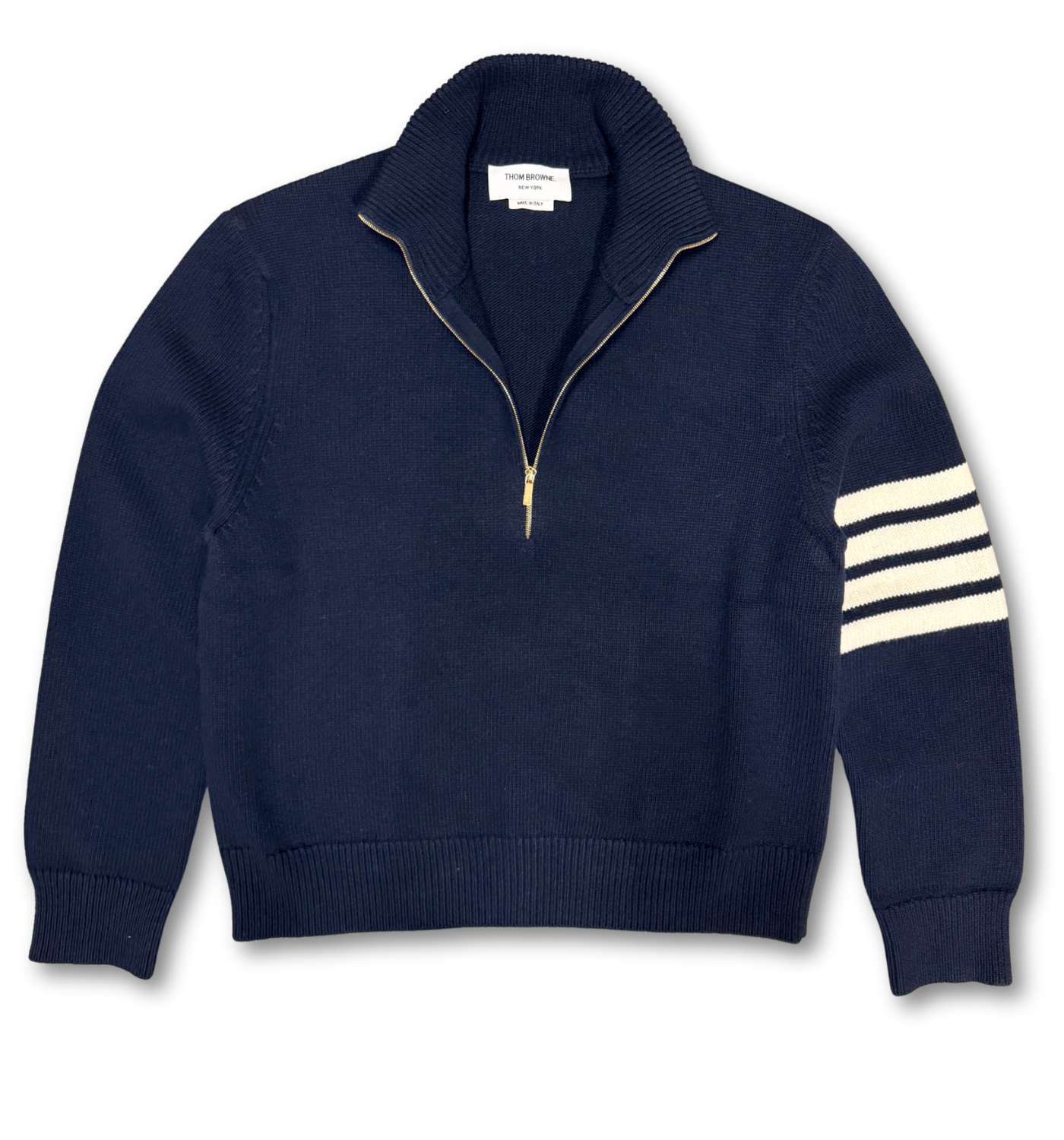 FUNNEL NECK 4 BAR PULLOVER