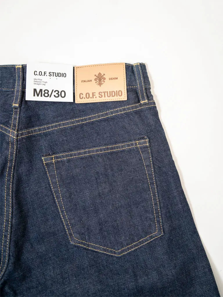 M8 14 OZ SELVEDGE RINSED DENIM