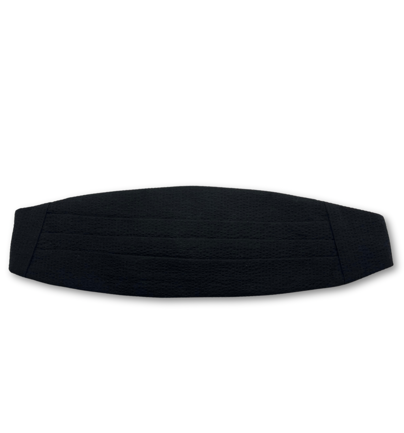 CUMMERBUND BLACK SEERSUCKER