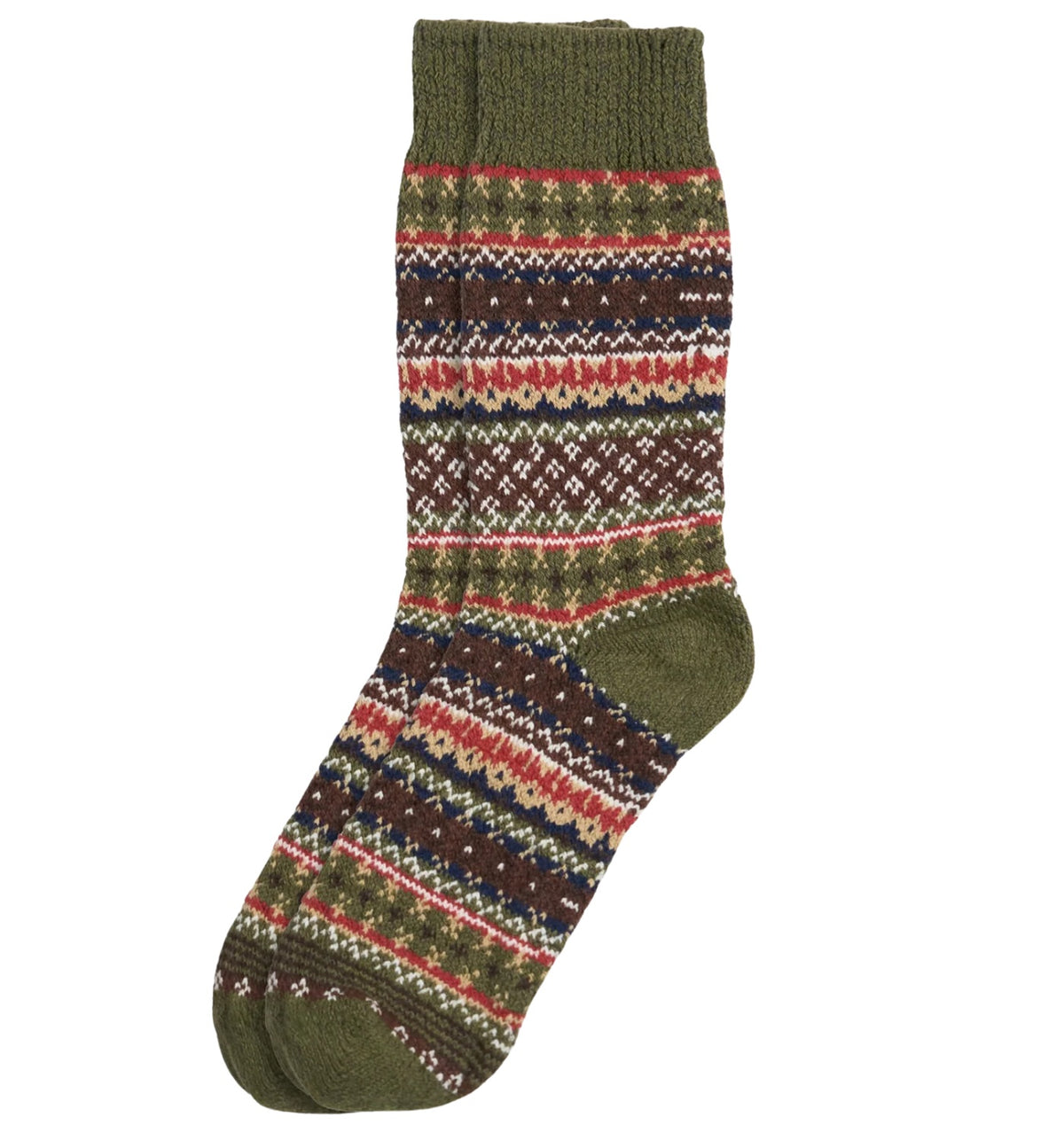 COTTON FAIR ISLE SOCK
