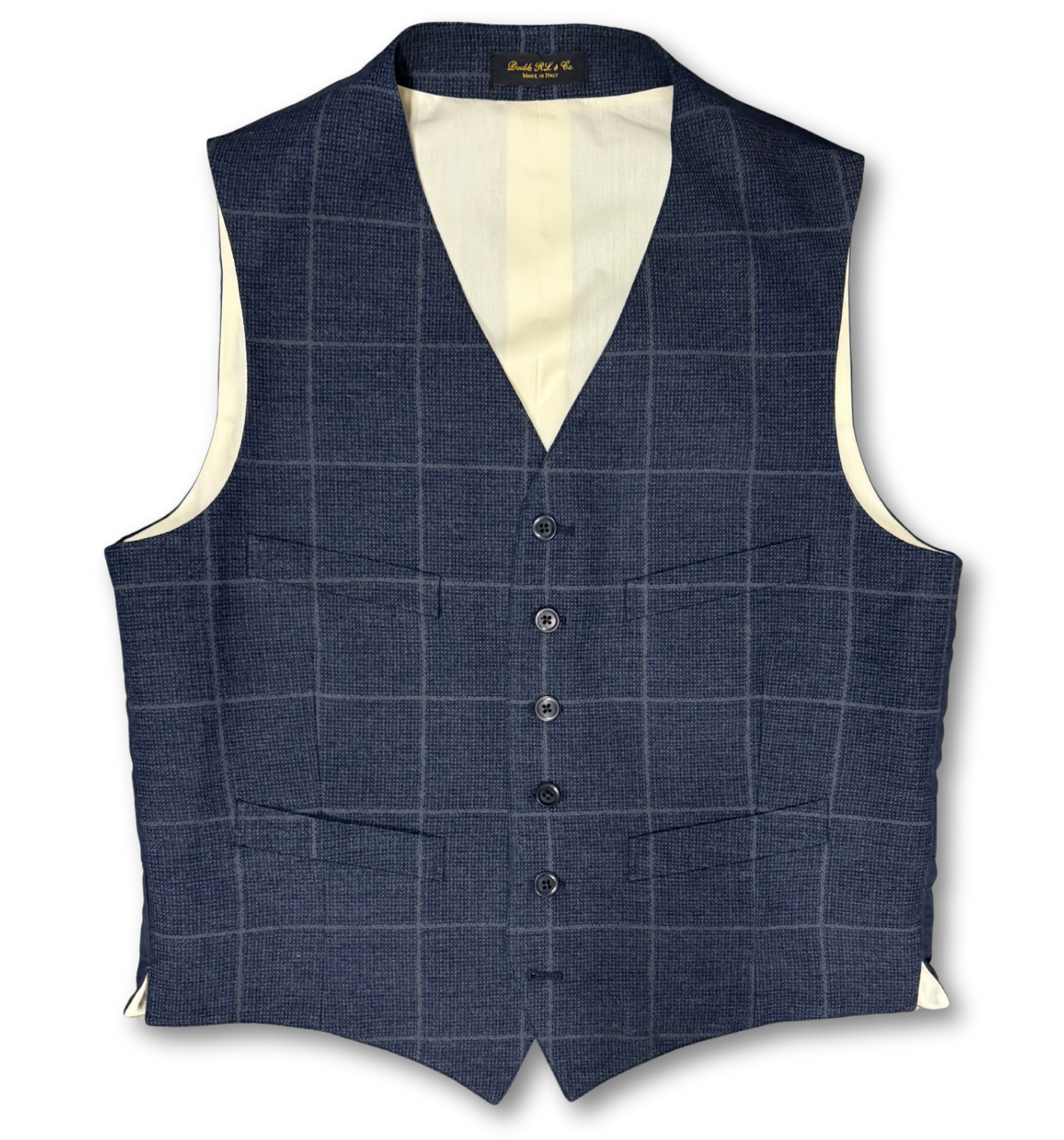 WINDOWPANE PLAID VEST