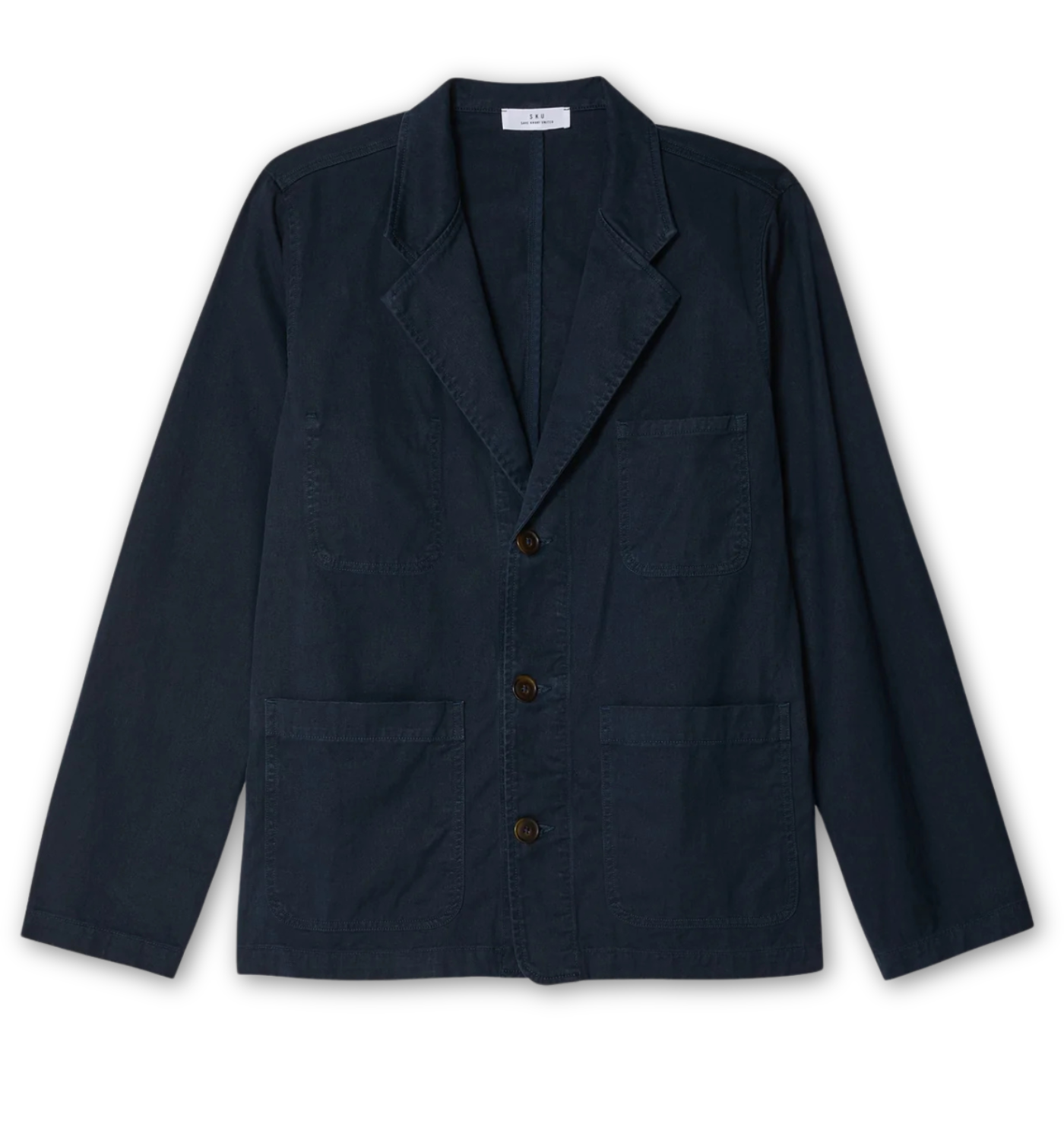 COTTON/HEMP TWILL BLAZER