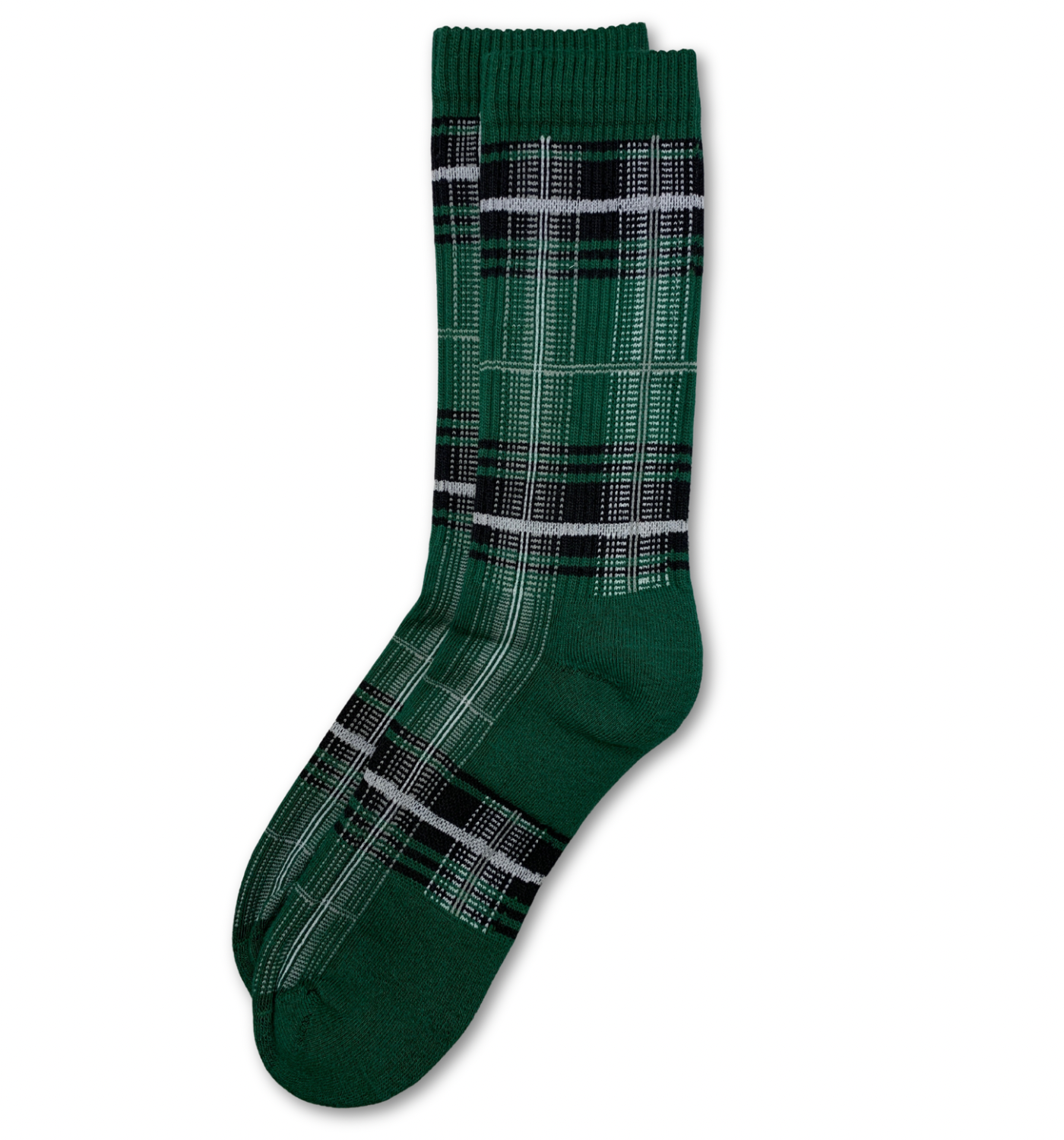 TARTAN PLAID GREEN SOCK