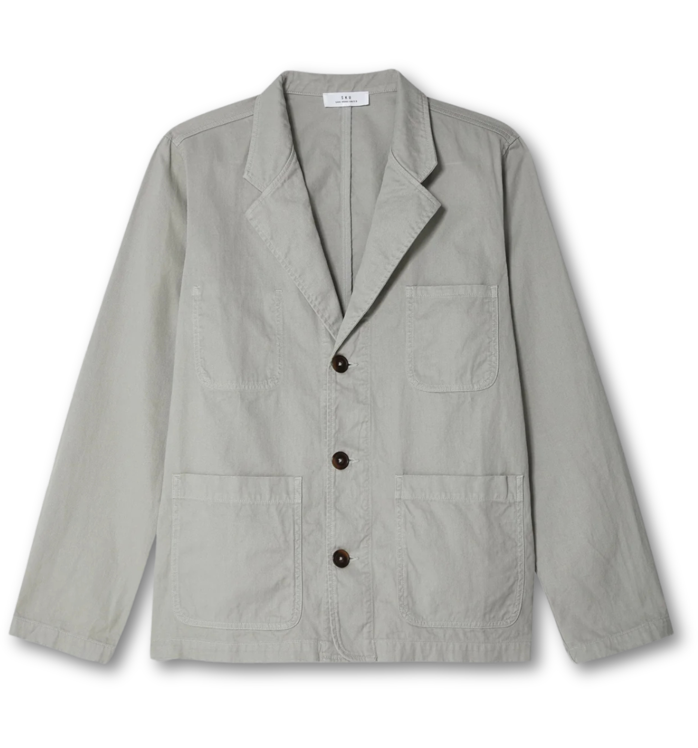 COTTON/HEMP TWILL BLAZER