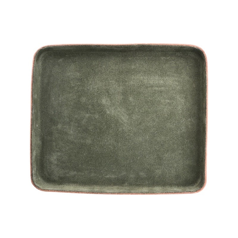SUEDED LEATHER VALET TRAY LARGE