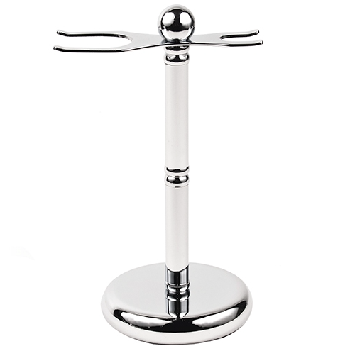 CHROME 2 PRONG SHAVE STAND