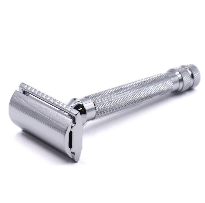 CHROME GRIP SAFETY SHAVE RAZOR