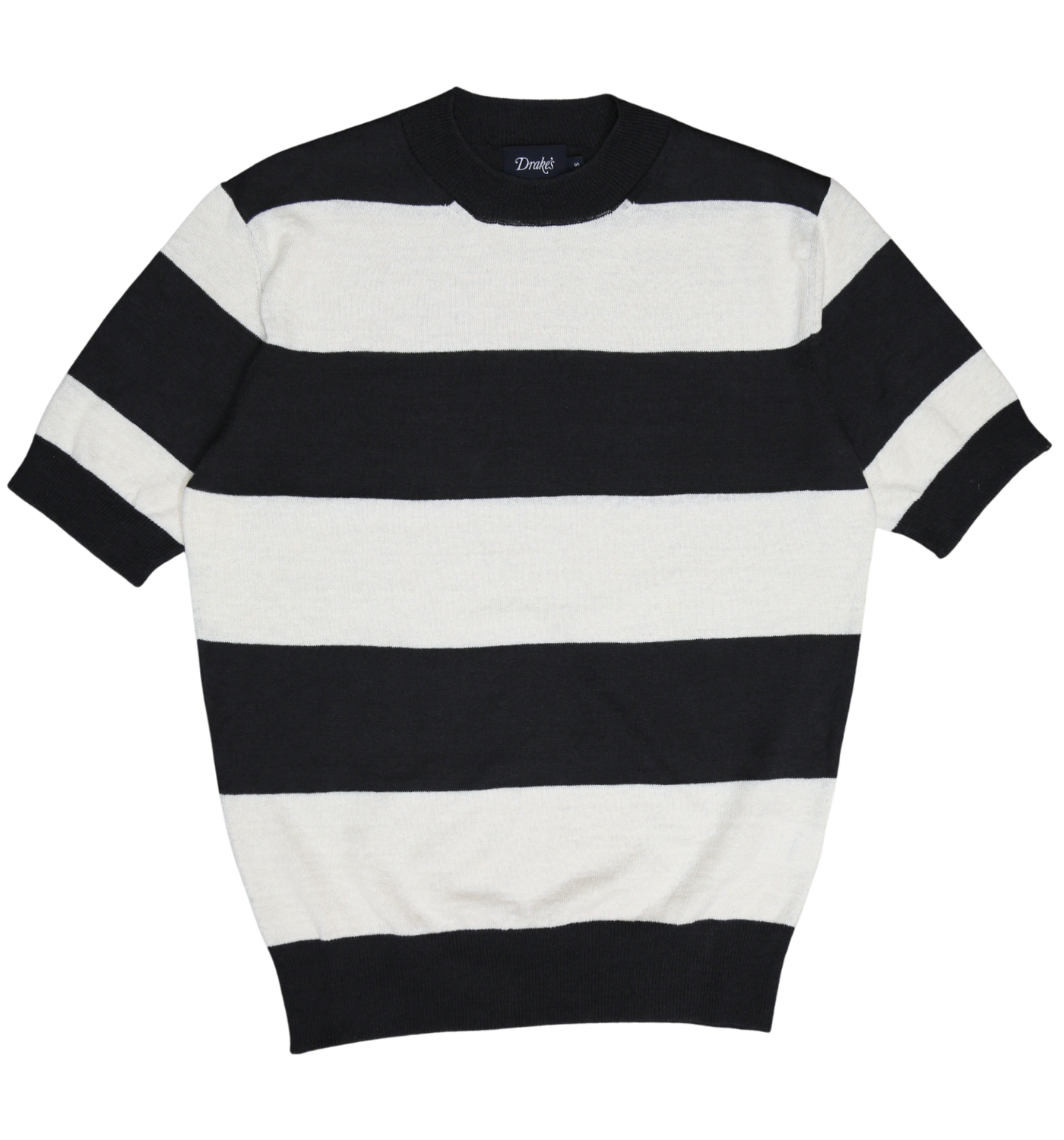 STRIPED KNIT CREW NECK SHIRT