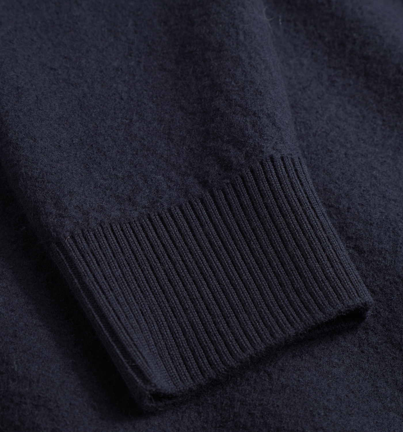 ROM BOILED WOOL CREWNECK SWEATER