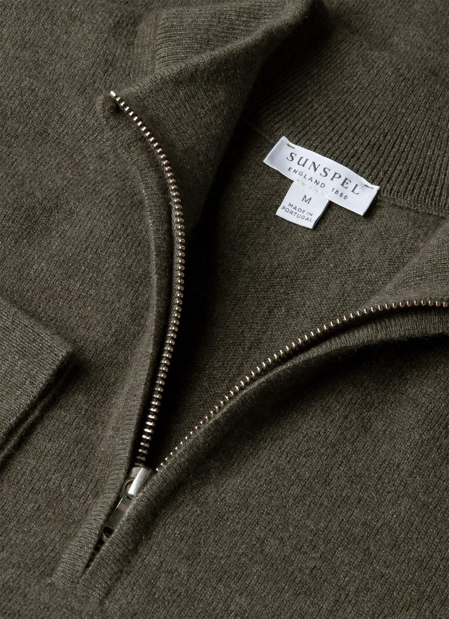 CASHMERE HALF ZIP SWEATER