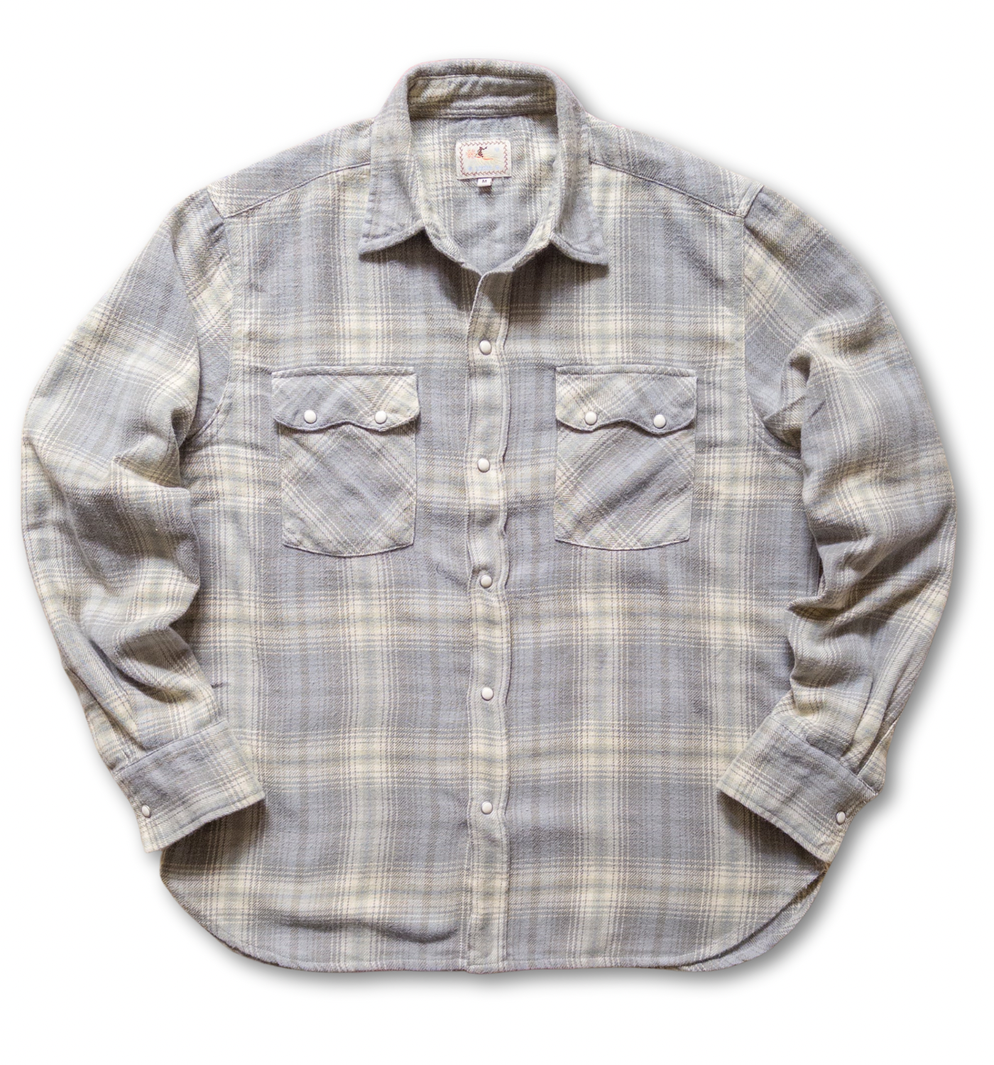 WASHED FLANNEL PEARLSNAP SHIRT