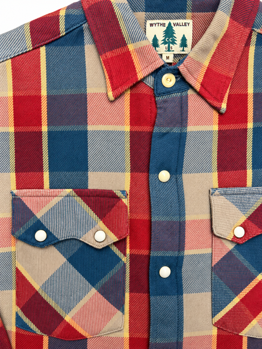 WASHED FLANNEL SNAP SHIRT