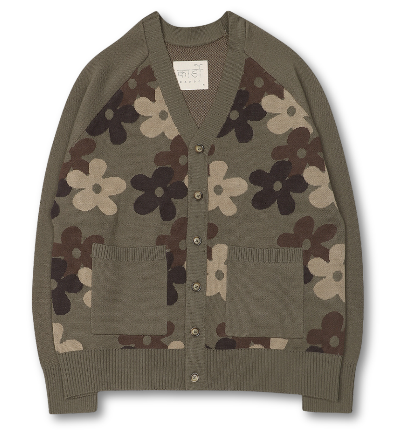 AGAMAY CAMO SWEATER CARDIGAN
