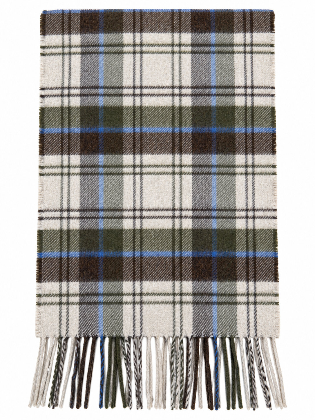 TABOR TAILORED PLAID BEIGE SCARF
