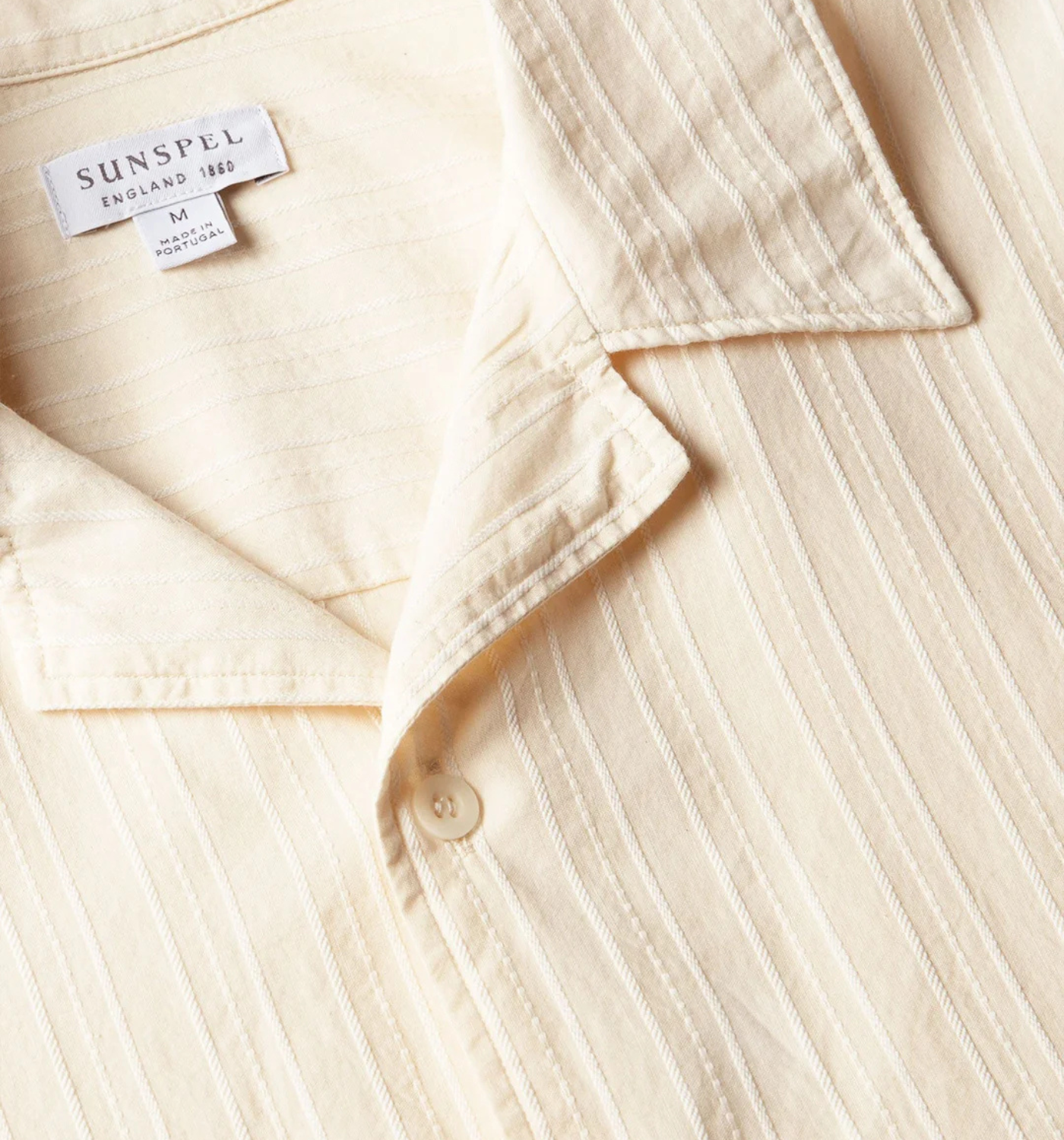 STRIPE CAMP COLLAR SHIRT