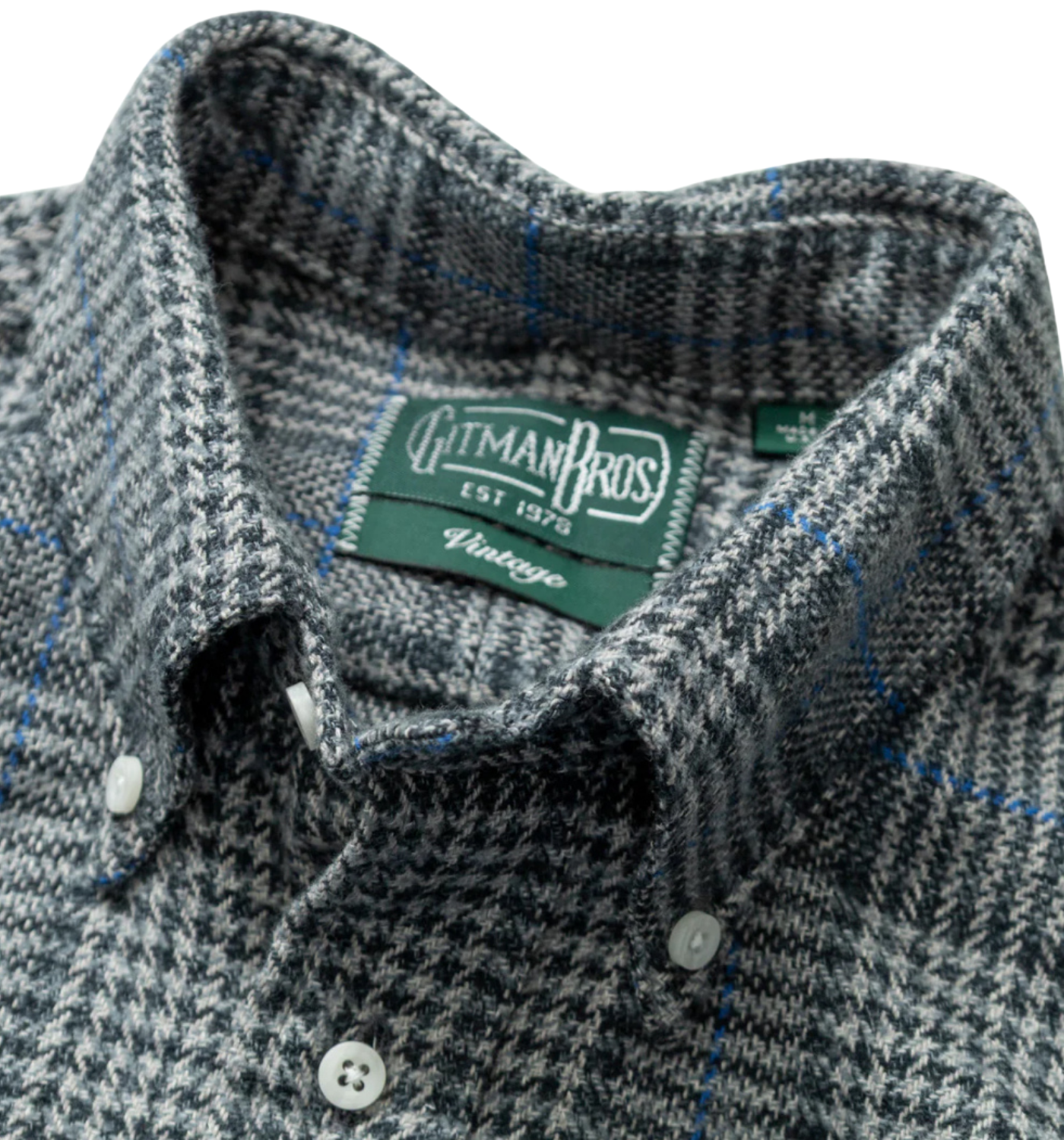 GITMAN F25 CO TWEED CHECK BD SHIRT