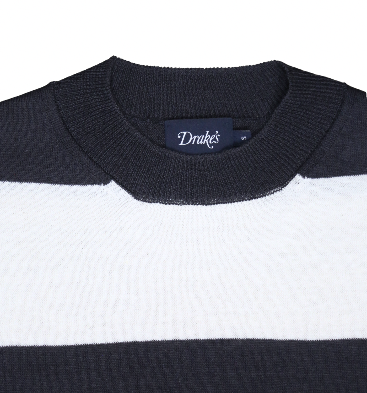 STRIPED KNIT CREW NECK SHIRT
