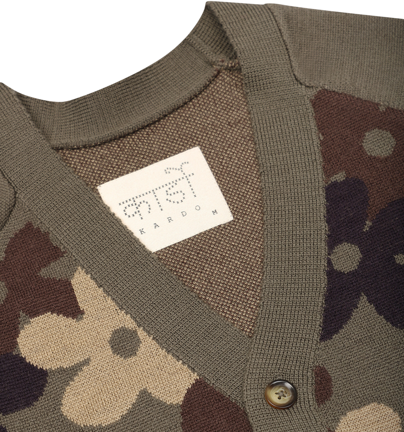 AGAMAY CAMO SWEATER CARDIGAN