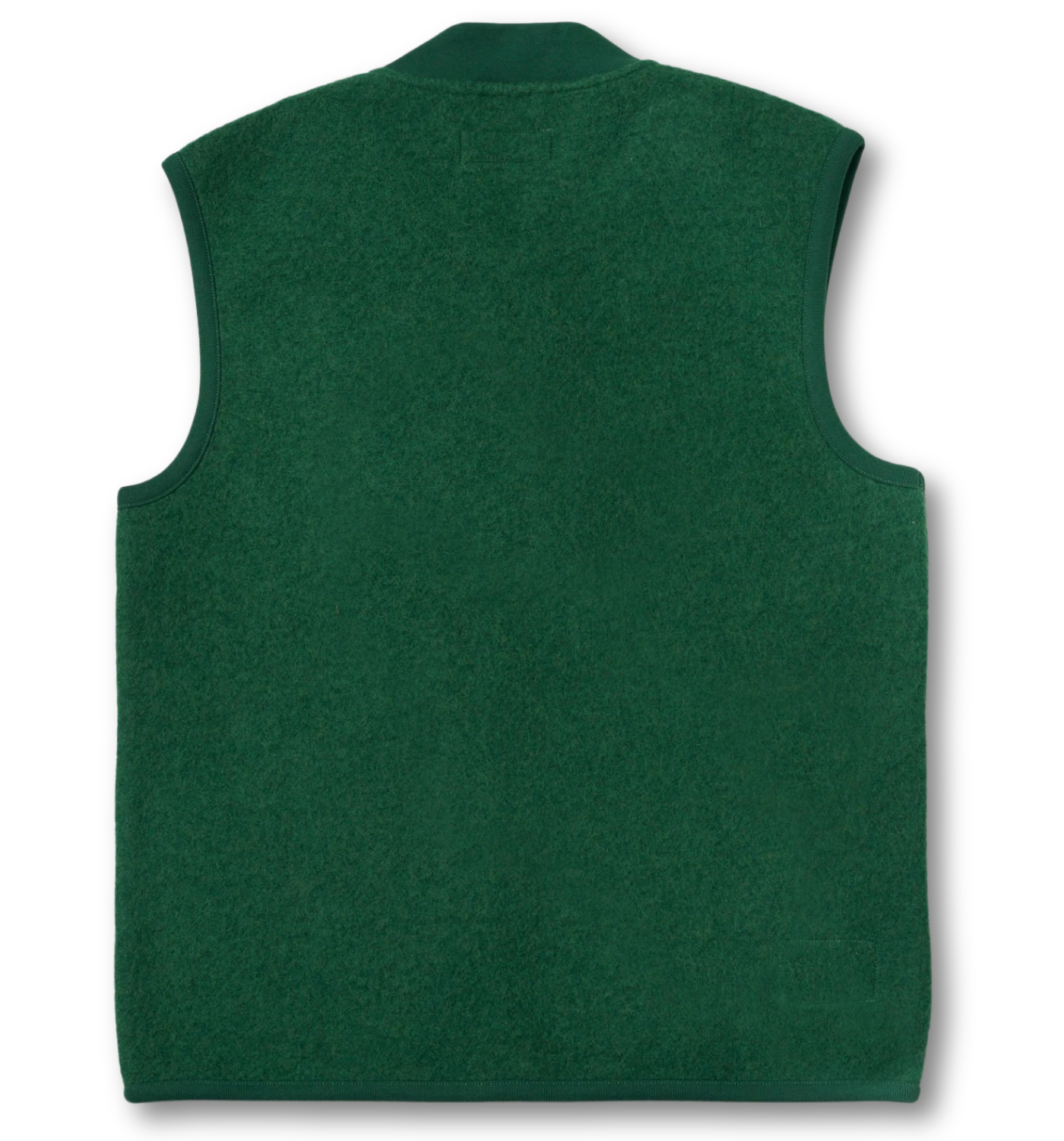 WOOL FLEECE ZIP WAISTCOAT