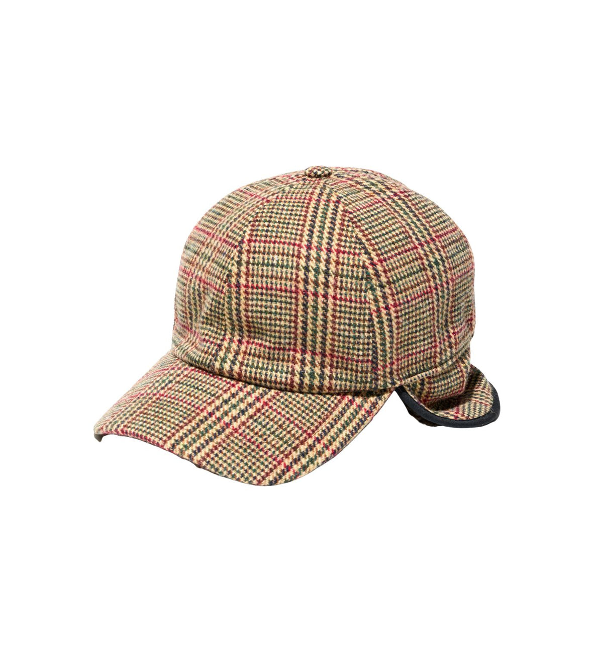 HUNTING CAP IN WOOL GLEN PLAID