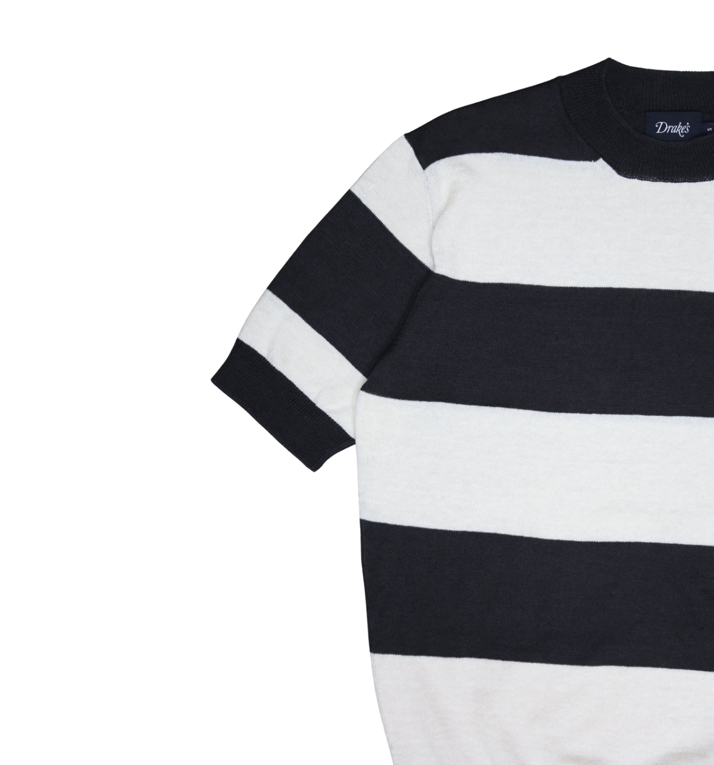 STRIPED KNIT CREW NECK SHIRT
