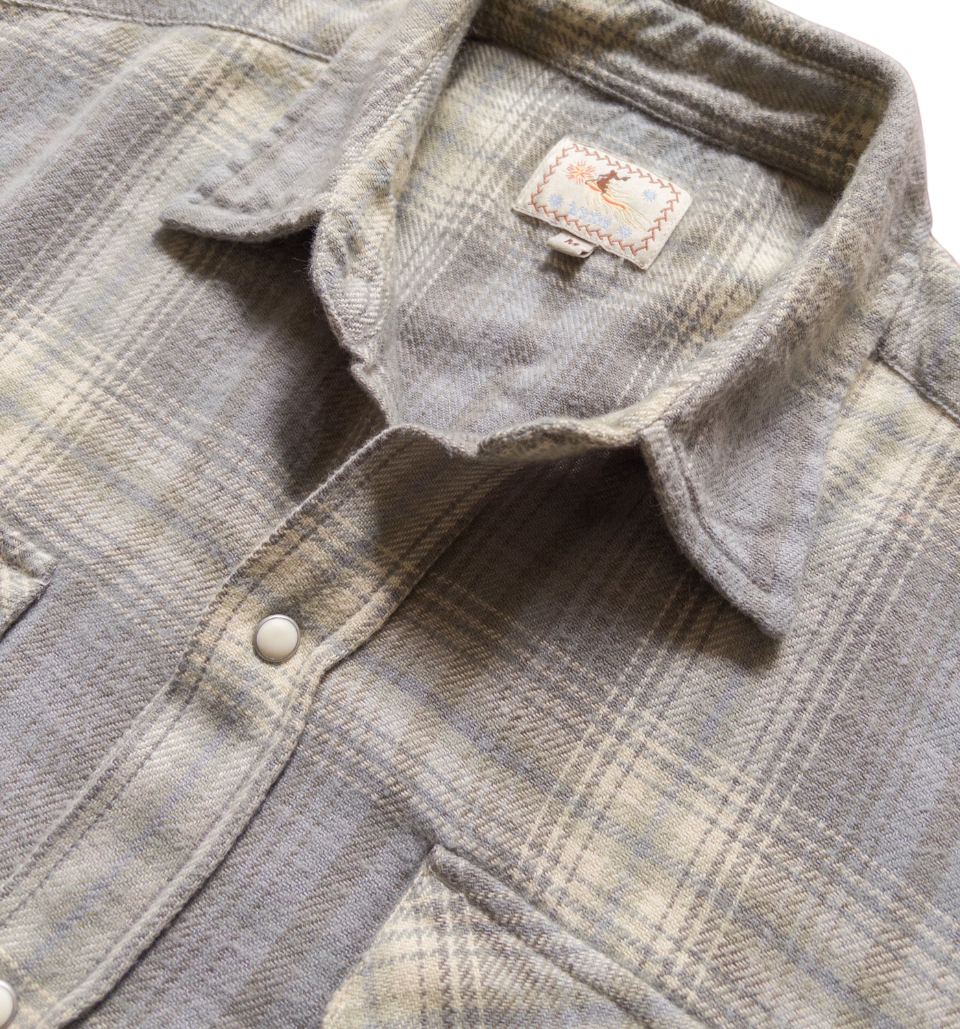 WASHED FLANNEL PEARLSNAP SHIRT