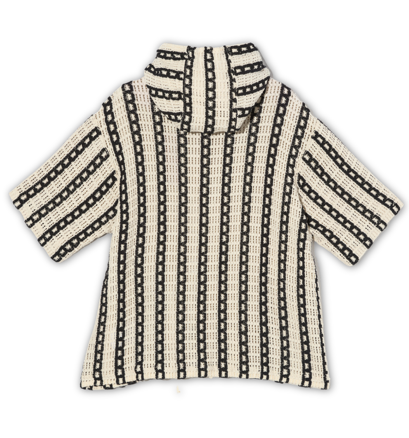 CROCHET SHORT SLEEVE HOODIE