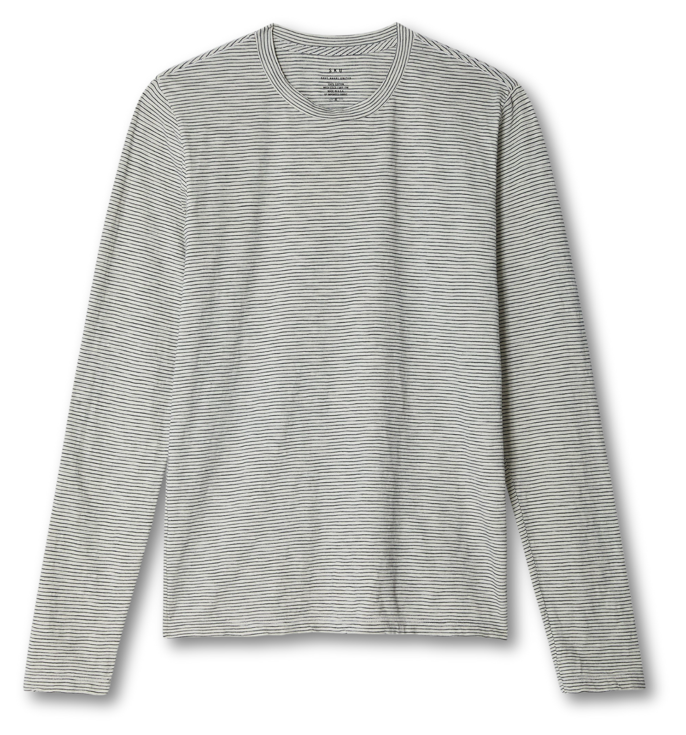 THIN STRIPE CREW T-SHIRT