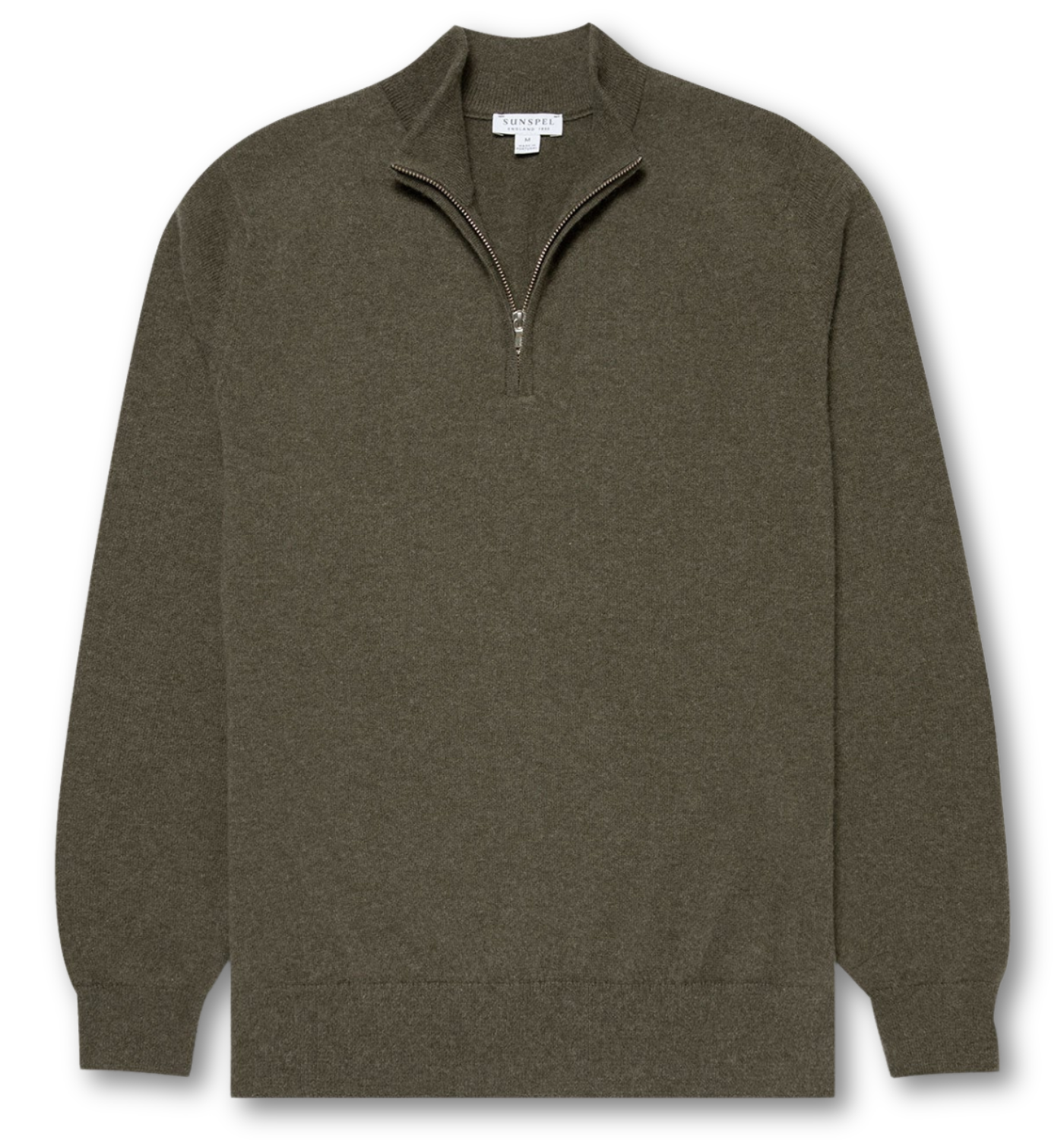 CASHMERE HALF ZIP SWEATER