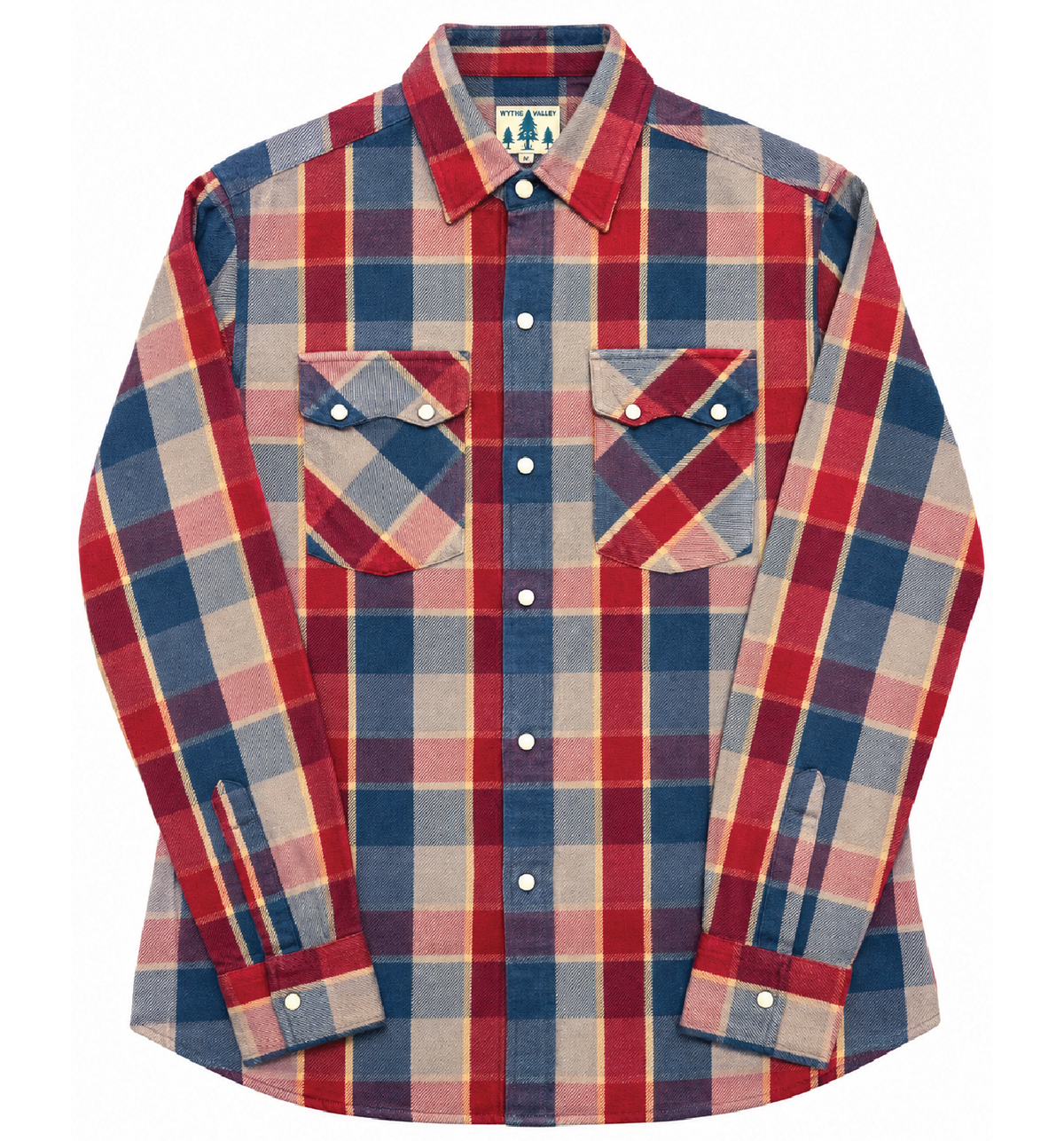 WASHED FLANNEL SNAP SHIRT