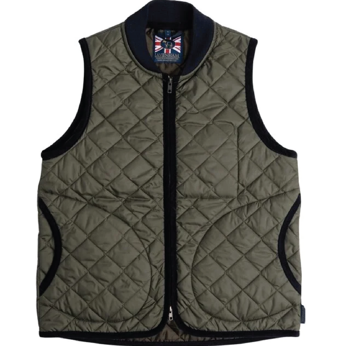 umbro×fekete gathered hoodie vest カーキ LAVENHAM X TABOR ZIP BOMBER VEST