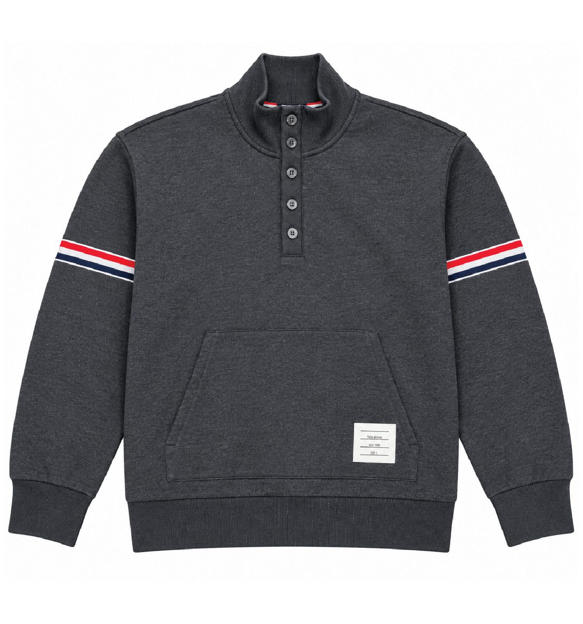 FUNNELNECK PIQUE LOOPBACK PULLOVER