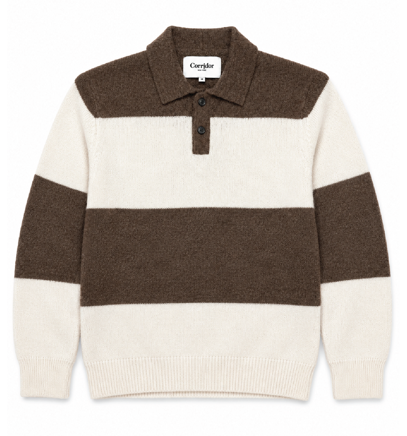 BRUSHED KNIT RUGBY