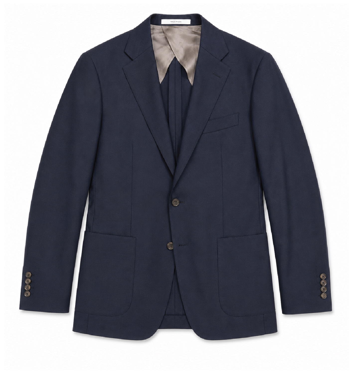 NAVY PLAINWEAVE BLAZER