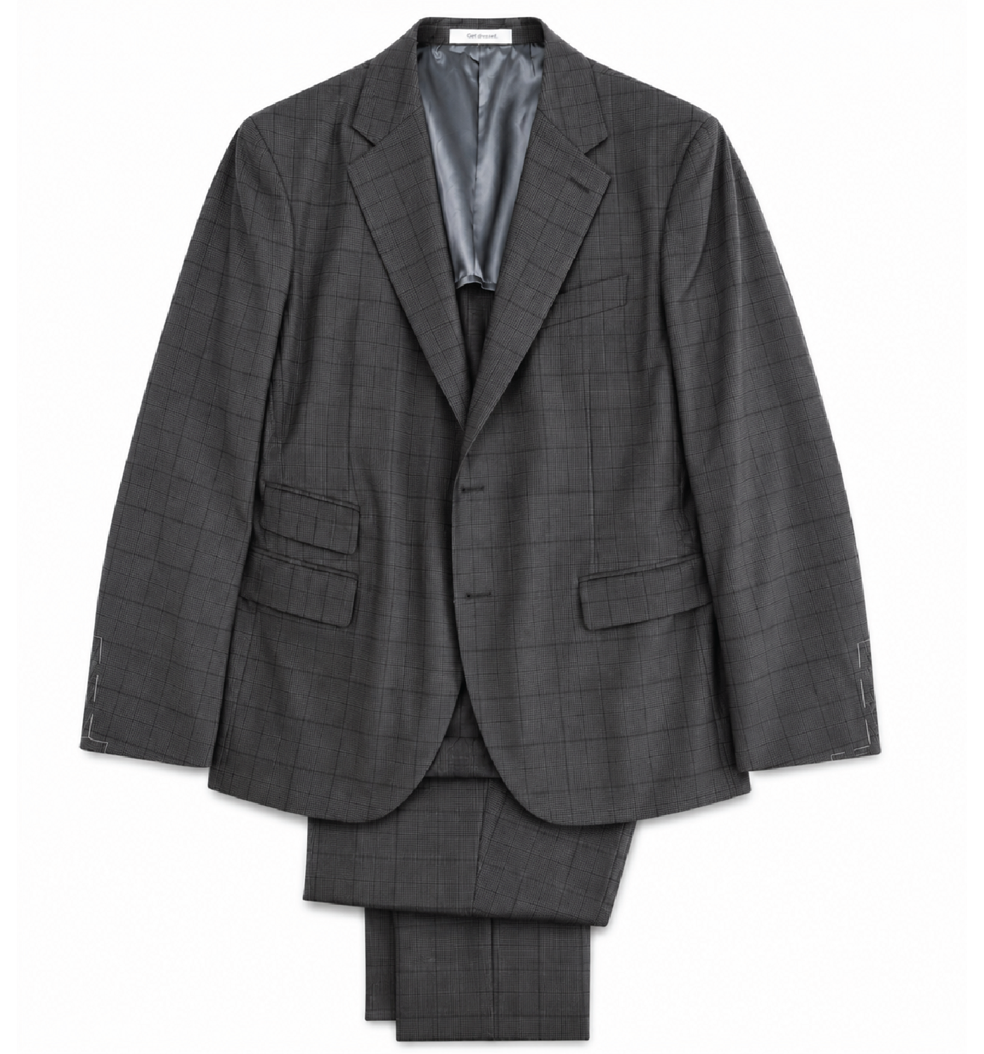 GREY CHECK GLEN PLAID SUIT