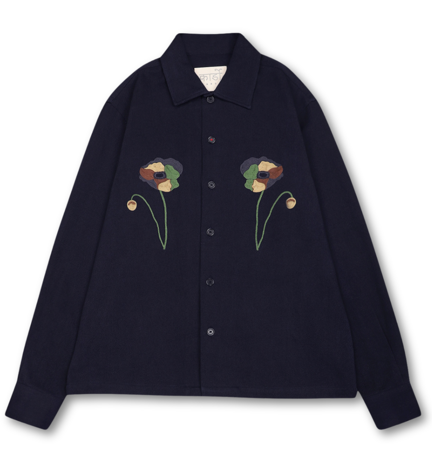MARTIN FLOWER EMBROIDERED SHIRT