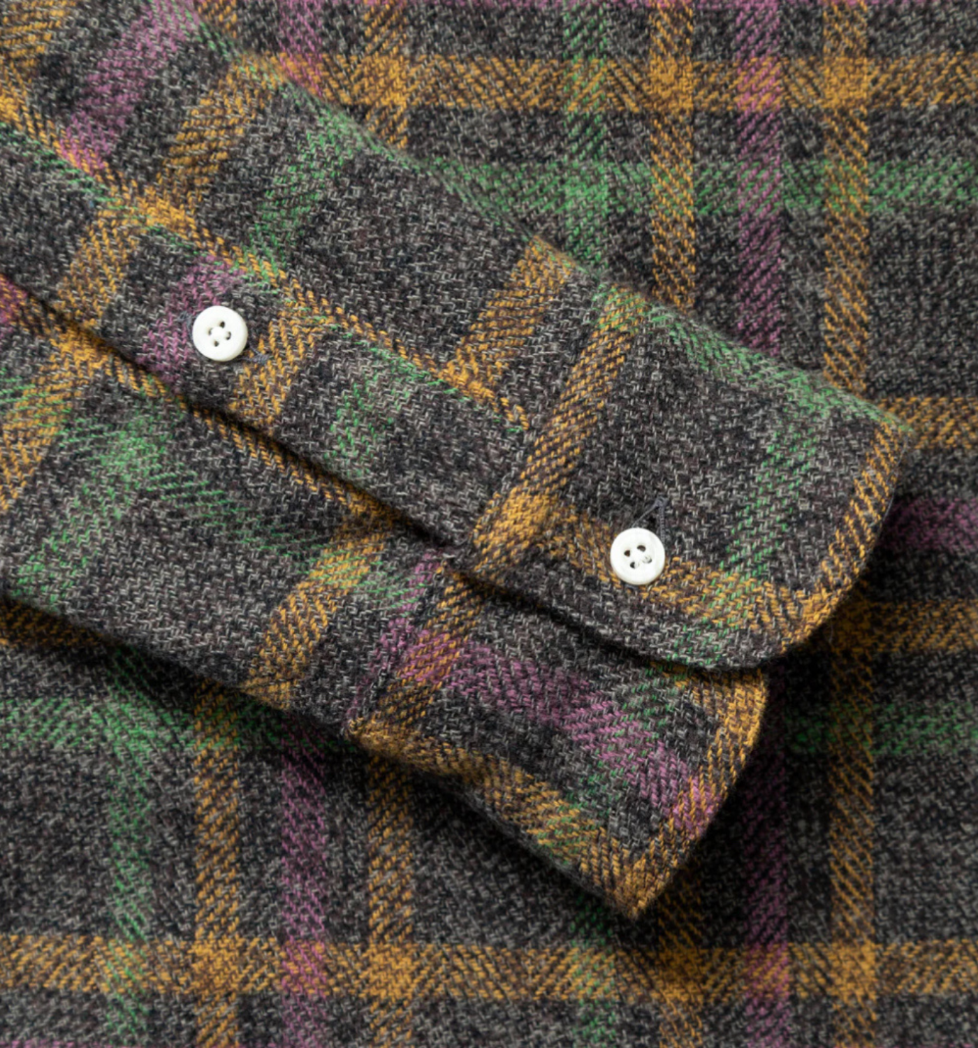 COTTON TWEED CHECK SHIRT